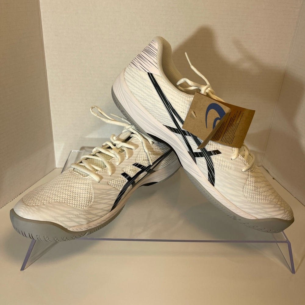 New Size 14 ASICS Gel Game 9 White & Black Athletic Shoes